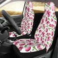 thumbnail image 2 of Honeii Lilies Flowers Print Car Seat Covers 2 Pieces, Full Set Universal Seat Covers for Cars, Waterproof Auto Seat Protectors, 2 of 7
