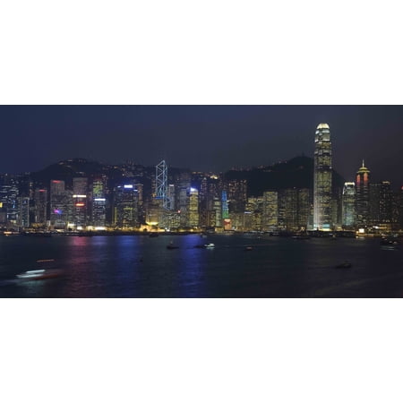 Brashear Hong Kong Night Scene Glossy Poster