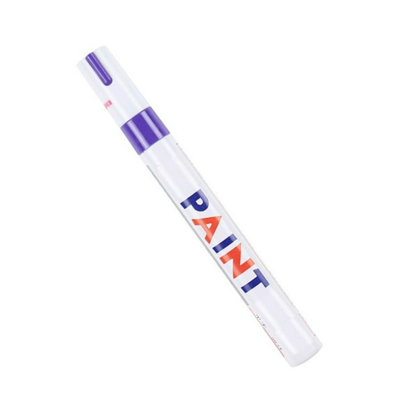 iaksohdu Car Paint Pen Smooth Writing Waterproof High Color Saturation Strong Coverage Unfading Touch Up Paint Rich Colors Optional Car Wheel Tire Oily Painting Pen for Automobile