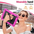 thumbnail image 4 of for iPad 6th/5th Generation Case 9.7 inch 2018/2017, 360 Rotating Shockproof Cover with Stand, Handle, Shoulder Strap, Rose, 4 of 7
