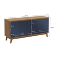 thumbnail image 3 of Aparador Bufetero Canela/Azul 4 Puertas 156 cm Kappesberg, 3 of 10