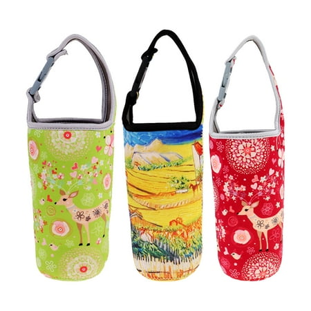 

3pcs Tumbler Carrier Holder Protective Drinks Sleeve Holder for Outdoor Hiking Fishing Red Green Field