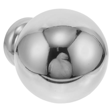 TABLZONE Polished Stainless Steel Hollow Garden Globe with Stand Reflective Outdoor Ornament