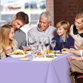 thumbnail image 3 of Qucyy 2 Pack Lavenr Plastic Tablecloth Disposable Table Covers Purple Table Cloths, 3 of 5