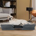 thumbnail image 2 of Pet Spaces 36inch Large Dog Bed – gray, 2 of 5