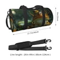 thumbnail image 3 of Bingfone Intellectual Frog Pond Print Gym Duffle Backpack for Men Women,Travel Weekender Carry-On Bags with Detachable Back Pack Straps for Traveling Overnight Climb Sports, 3 of 7