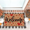 thumbnail image 5 of Aooww Valentine's Day Doormat Red Love Heart Welcome Floor Mat Non-Slip Entrance Door Rugs For Indoor Outdoor Home Bathroom Decor, Love Themed Home Decor, Valentine's Day Gifts For Couples,A, 5 of 7