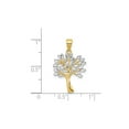 thumbnail image 2 of Gem & Harmony 14K Yellow Gold Diamond-Cut Tree Pendant Necklace with Chain for Women, 2 of 5