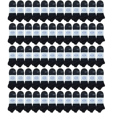 

120 Pair SOCKS NBULK Low Cut Socks Thin Comfortable Lightweight Breathable Wholesale Bulk Sport Socks (BLACK Womans)