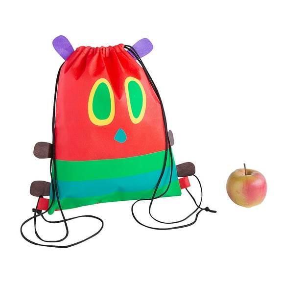 Adorable The Very Hungry Caterpillar Drawstring Bags - 12 Pieces