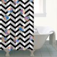 thumbnail image 4 of Pioneer Flower Floral Print Pattern Shower Curtain 84"x72", Bathroom Decorative Shower Curtain Set with 12 Hooks, Waterproof Washable, 4 of 6