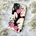 thumbnail image 4 of Cute Pink Bunny Cartoon Phone Case, Kawaii Pastel Goth Soft Protective Cover for iPhone 17 16 15 14 13 12 11 Pro Max Plus Mini, 4 of 6