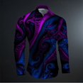 thumbnail image 1 of Camisa hawaiana para hombre, con botones superiores, a la moda, retro, luminosa, colorida, informal, para exteriores, diseño de diseñador, nuevo estilo 2024, 1 of 6
