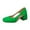 Green, variant on Womens Dress Heels Women's Summer Candy Color Light Mouth Low Top Shoe Cover Feet Thick Heels Black US Size 6.5