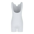 thumbnail image 5 of Lenpel Women's Workout Jumpsuits V Neck Sleeveless Slim Running Ribbed Knit Rompers Athletic Summer Outfits, 5 of 7
