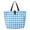 Sky Blue, variant on JWshufel Eco Friendly Foldable Portable Shopping Bag 600D Cloth Convenient Large Capacity Reusable Tote for Groceries and I Easy to Match Lattice Design