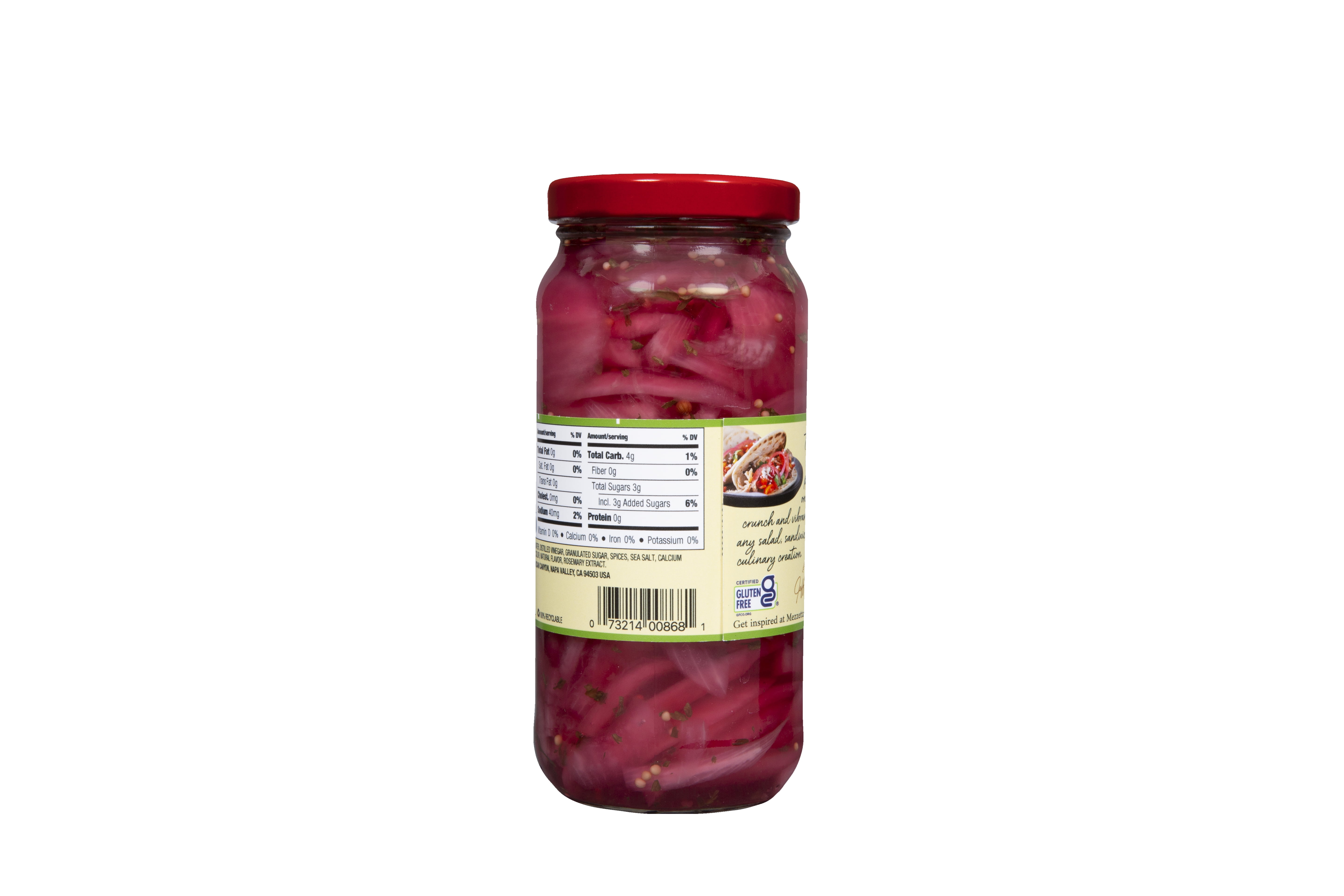 Mezzetta Pickled Red Onions, 16 fl oz Jar