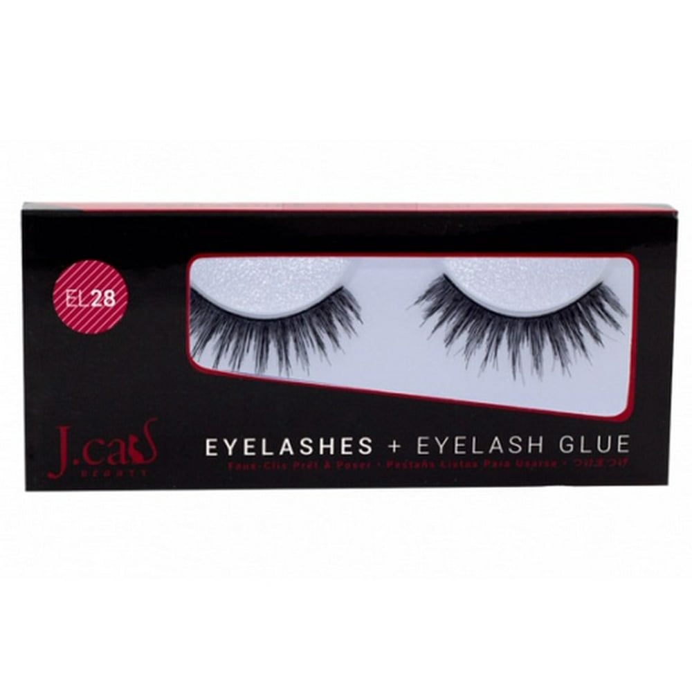 J Cat Eyelashes & Eyelash Glue Option EL28