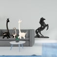 thumbnail image 2 of Figuras De Jirafa Y Caballo De Cerámica Modernas, Estatua Creativa, Centro De Mesa Para Escritorio, Oficina, Estantería, Dormitorio, Escultura Paisajística, Decoración, 2 of 8