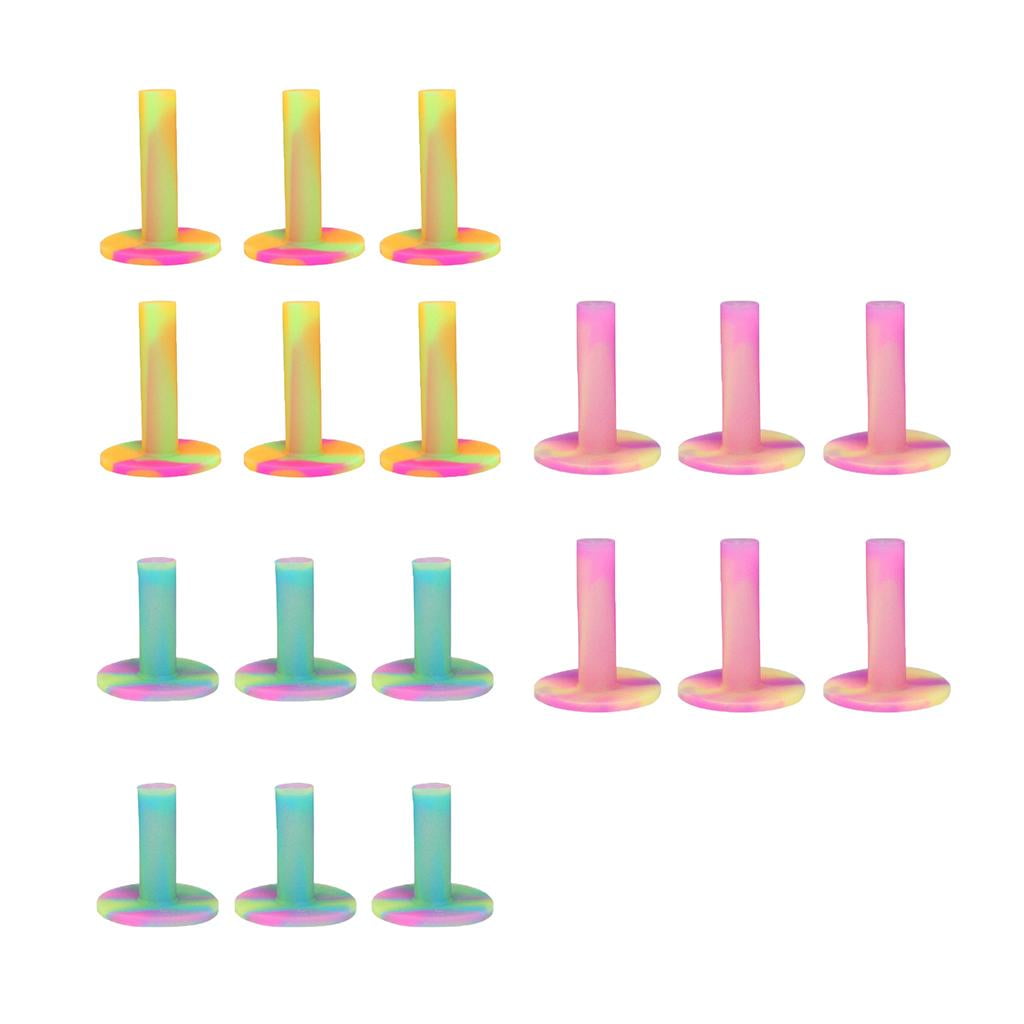 6 Pieces Rubber Golf Driving Range Practice Tee Holder - as 54mm