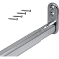 thumbnail image 1 of 1 Set Of Extendable Telescopic Rod 40-60cm, Flexible Telescopic Wardrobe Tube, Polished Chrome Silver, 1 of 3