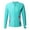 Mint Green, variant on YONGHS Kids Girls UPF 50 Rash Guard Swim Shirt Long Sleeves Sun Protection Sunsuit Zipper Top Purple 16