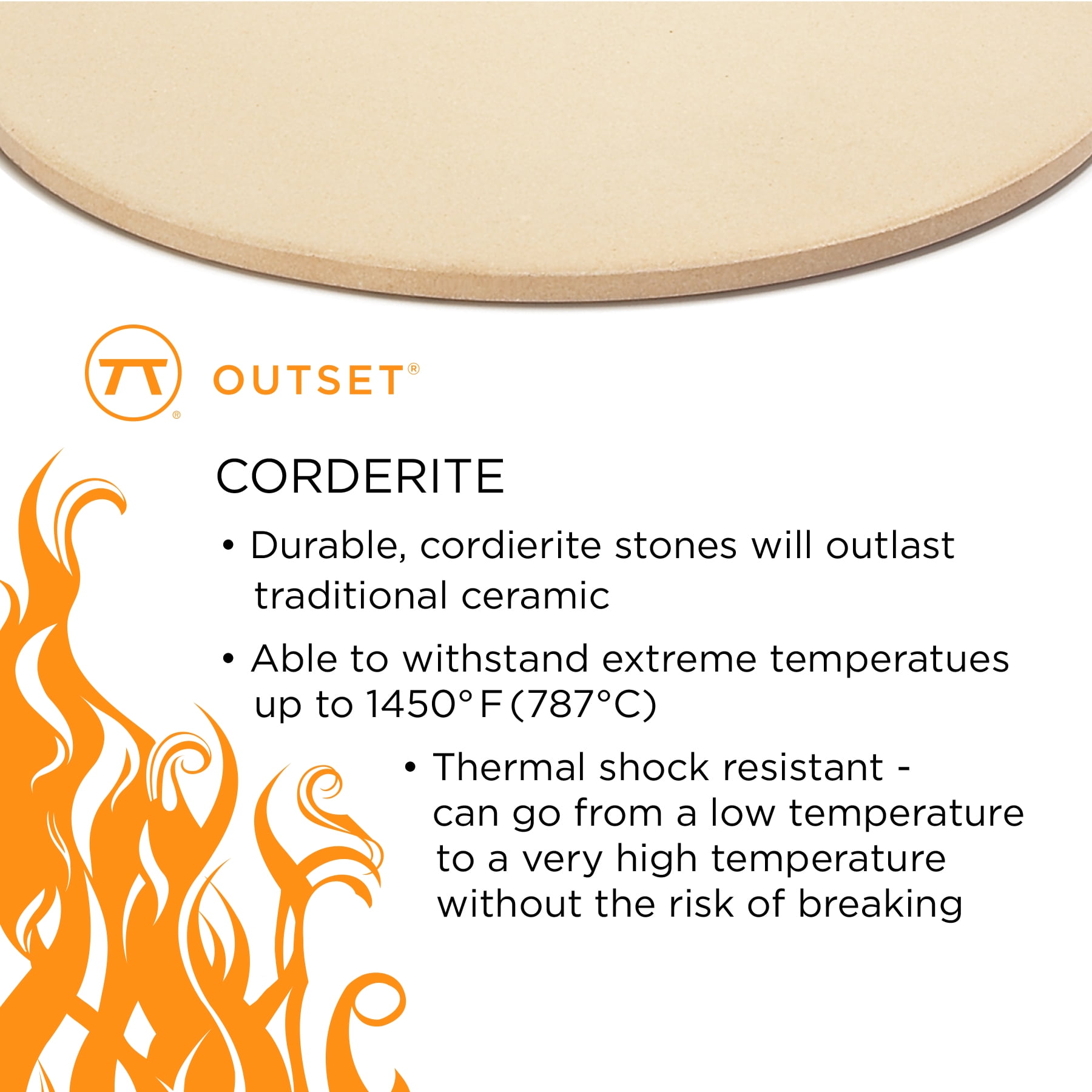 outset pizza grill stone