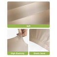 thumbnail image 4 of Khaki Ombre Bar Stool Covers Set of 4, Modern Abstract Art Farmhouse Gradient Stretch Washable Bar Chair Covers with Backs, Removable Pub Counter Height Chair Cover for Kitchen Dining Room Cafe, 4 of 7