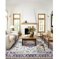 thumbnail image 2 of DweIke Traditional Vintage Purple Area Rugs Machine Washable Non-slip Carpet,5'x8', 2 of 8