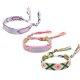 thumbnail image 1 of 3 pulseras tejidas con borlas, joyería bohemia para mujeres, pulseras de amistad para mujeres y niñas, 1 of 5