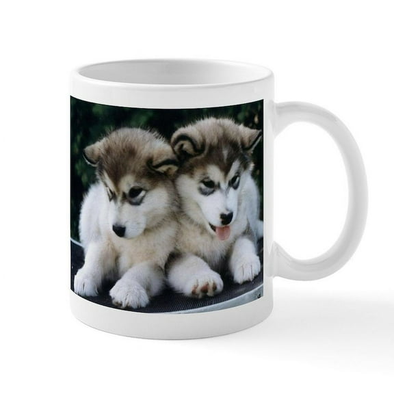 CafePress - The Huskies Mug - 11 oz Ceramic Mug - Novelty Coffee Tea Cup