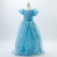 thumbnail image 2 of Vestido largo de tul para niñas, para desfile, boda, graduación, disfraz de cosplay, 2-16T, 2 of 9