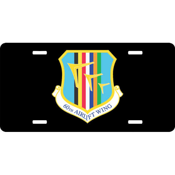 U.S. Air Force 60th Airlift Wing License Plate