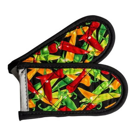 Pepper Pot Holder - Lodge Set of 2 Hot Hand Holders Multi-Color Peppers, 2HHMC2