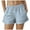 Blue, variant on vigerkar Women's Casual Striped Shorts Elastic High Waisted Straight Leg Lounge Bottoms with Pockets Blue, XL