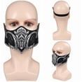 thumbnail image 3 of Disfraz de fantasía de Sub Zero Mortal Kombat para hombre adulto, pantalones y máscara, ropa de carnaval y Halloween, 3 of 5