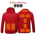 thumbnail image 2 of Labakihah vests for women Heated Outdoor Clothing For Riding Skiing Fishing Via Heated Coat Red, 2 of 9