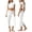 White, variant on Pants for Women Capri Fold Over Cropped Pant Stretch Low Rise Wide Leg Yoga Bottoms, XL