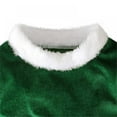 thumbnail image 3 of Xmarks Christmas Newborn Infant Baby Girl Outfit Long Sleeve Ruffled Santa Baby Romper+Flare Pants+Xmas Cap 3Pcs Set Green 6-7Y, 3 of 6