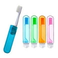 thumbnail image 6 of 4 Pcs Travel Toothbrush Set Mini Toothbrushes Soft Portable Toothbrushes Travels with Tooth Brush Cover Small Folding Individually Wrapped for Camping Home, 6 of 9