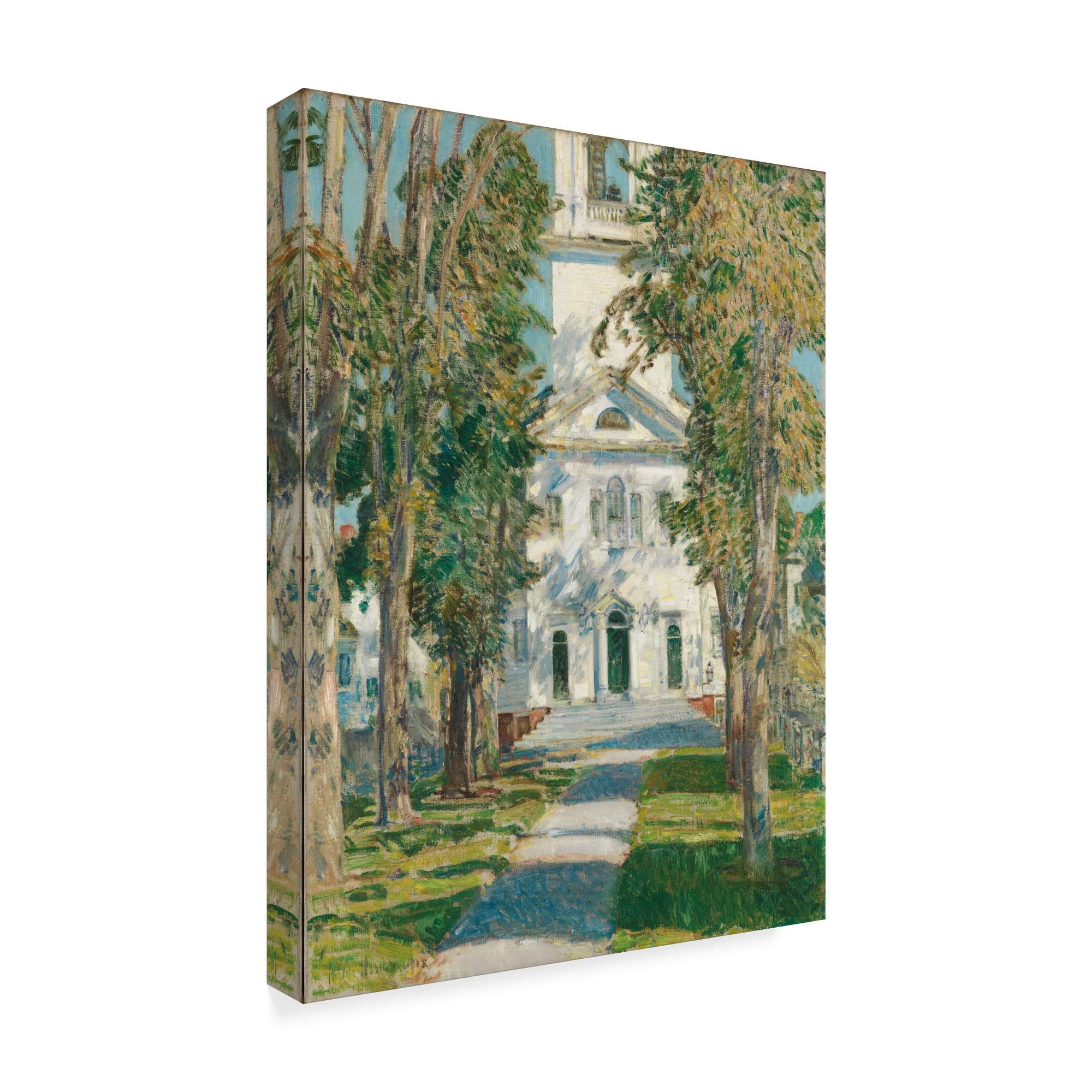Trademark Fine Art 'The Church At Gloucester' Canvas Art by Childe Frederick Hassam