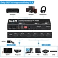 thumbnail image 2 of HDMI Matrix Switch 4x2,KSRplayer 4 in 2 Out HDMI2.0b Switch Splitter + Optical and L/R Audio Output, Scaler EDID with Remote, 2 of 6