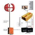 thumbnail image 3 of Vertical Wind Turbine Generator 2kw Windmill 12v 24v 48v Low Noise Wind Speed Start With MPPT Charge Controller For Home Use ,Easy Installation, 3 of 7