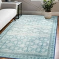 thumbnail image 3 of FULIE 4'x6'Rugs Vintage Floral Rug Retro Large Traditional Floor Carpet,Light Blue/H-15, 3 of 7