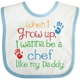 thumbnail image 3 of Inktastic Chef Like Daddy Boys or Girls Baby Bib, 3 of 4