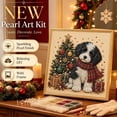 thumbnail image 2 of DIY Christmas Pearl Bead Painting Kit,Framed Canvas Rhinestone Art Set with Instruction Manual,Holiday Craft,Home Wall Decor Gift, 2 of 6