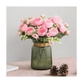 thumbnail image 4 of Flores Peonias Artificiales Ramo Novia Boda Centro Mesa, 4 of 4