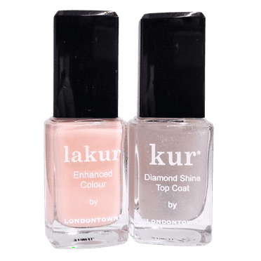 Londontown Royal Manicure Invisible Crown Nail Polish & Diamond Shine Top Coat Duo