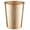 Brushed Gold, variant on Metal Bathroom Trash Can – Waste Basket for Bedroom, Office Desk, & Dorm, Handcrafted Ridge Embossed, Durable Decorative Black Small Trash Can Bathroom Garbage Bin Wastebasket