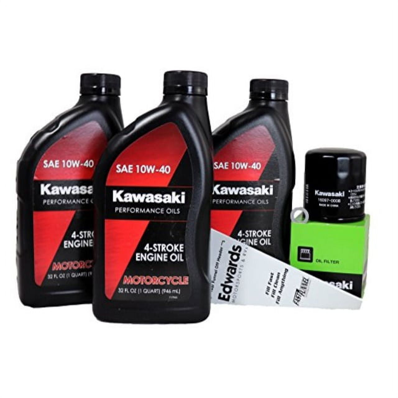 Kawasaki OEM Oil Change Kit for 2023 Kawasaki Ninja ZX-4RR
